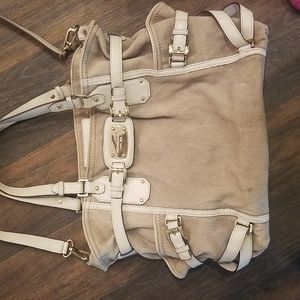 Michael Kors Gansevoort Hemp Bag - Cream and White